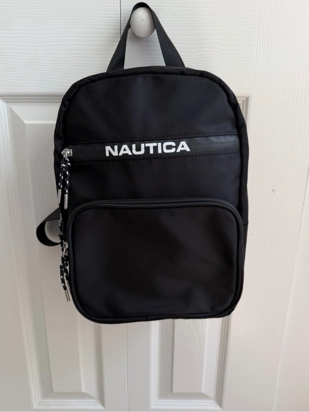 Nautica Black Compact Crossbody Backpack
